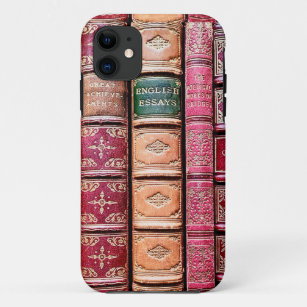 Funda Para iPhone 11 Ensayos en inglés de espinas de libros antiguas