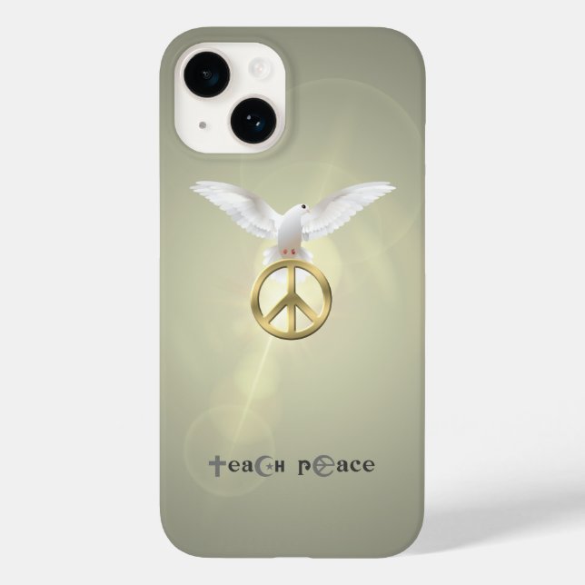 Funda De Case-Mate Para iPhone Enseña Paz | (Reverso )