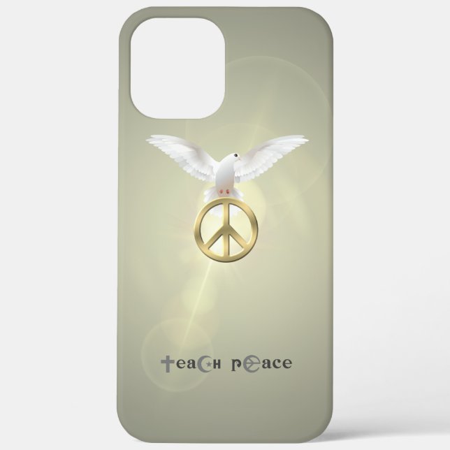 Funda De Case-Mate Para iPhone Enseña Paz | (Reverso )