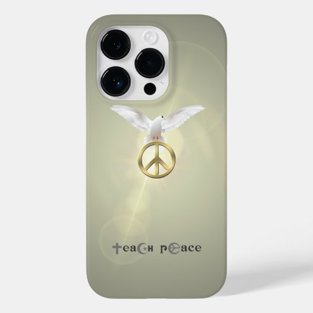 Funda De Case-Mate Para iPhone Enseña Paz | (Reverso )