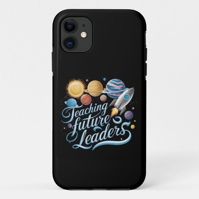 Funda De Case-Mate Para iPhone Enseñanza a futuros líderes del planeta espacial (Reverso)