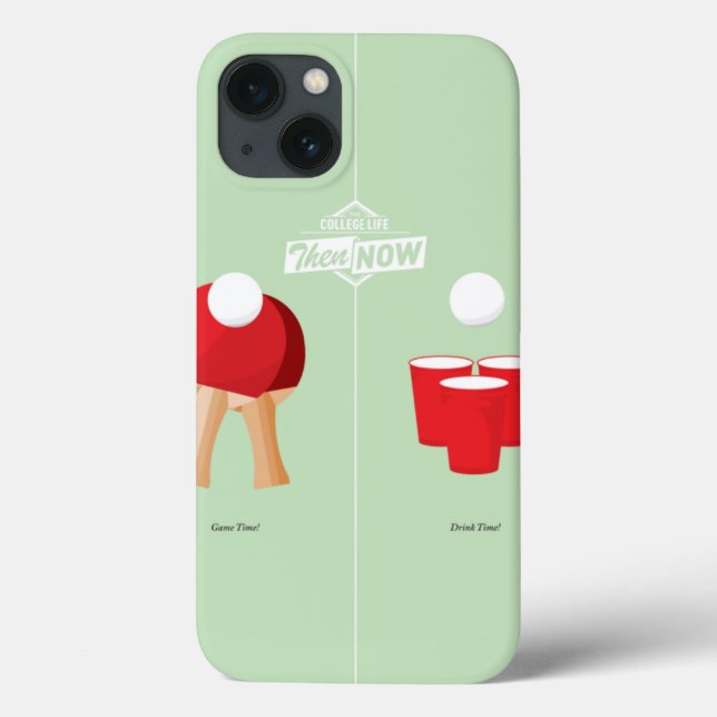 Funda De Case-Mate Para iPhone Entonces Y Ahora: Ping Pong (Reverso)