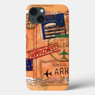 Funda Para iPhone 13 Entrada aprobada - Sellos de pasaporte