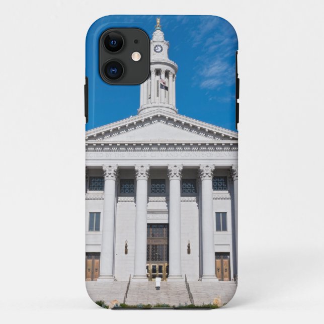 Funda De Case-Mate Para iPhone Entrada de edificios de Denver City y County (Reverso)