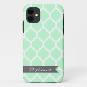 Funda Para iPhone 11 Entradas marroquíes de color gris claro