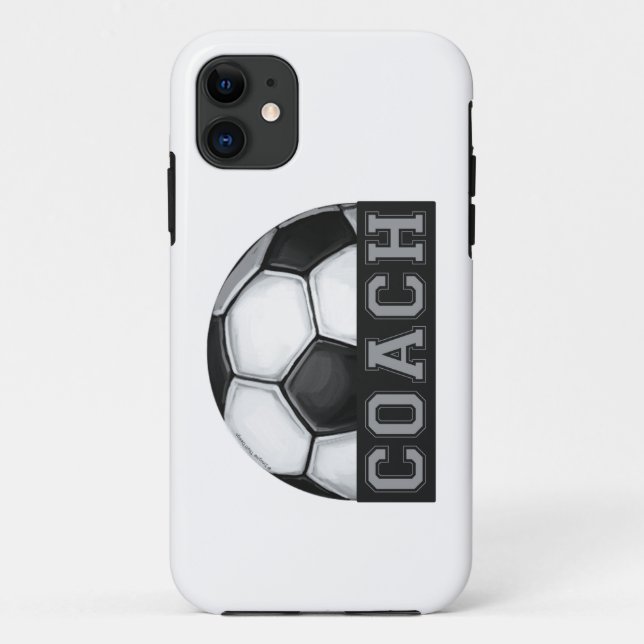 Funda De Case-Mate Para iPhone Entrenador de fútbol (Reverso)