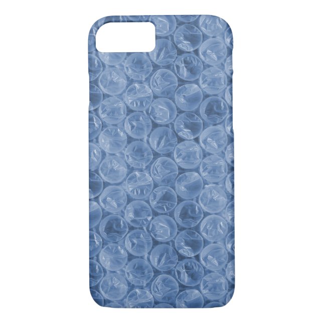 Funda De Case-Mate Para iPhone Envoltura de burbuja azul (Reverso)