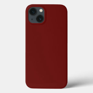 Funda Para iPhone 13 Envoltura de color sólido de caoba roja minimalist
