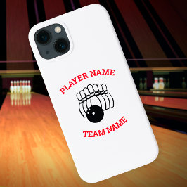 Funda Para iPhone 13 Equipo de bolos de personalizable