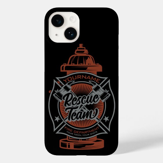 Funda De Case-Mate Para iPhone Equipo de Rescate de Combatientes de Incendios ADD (Reverso )