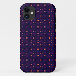 Funda Para iPhone 11 Equipo Deportivo Escolar Morado y Naranja