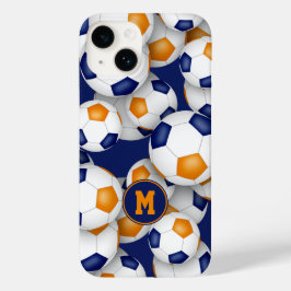 Funda Para iPhone 14 De Case-Mate Equipo naranja azul colores niños estampado de pel