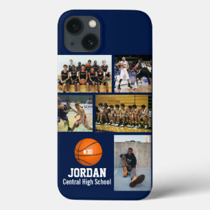 Funda Para iPhone 13 Equipo personalizado del nombre del collage de