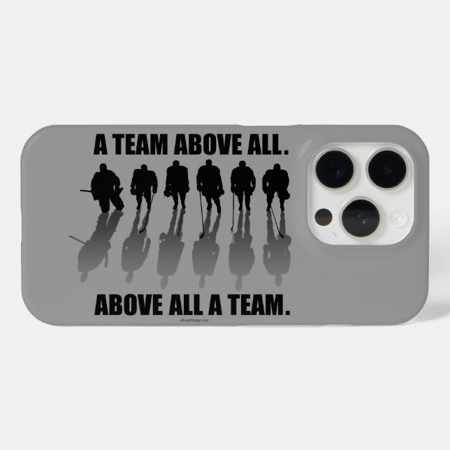 Funda De Case-Mate Para iPhone Equipo sobre todo (hockey) (Reverso Horizontal)