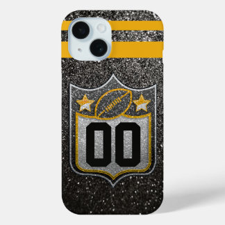 Funda Para iPhone 15 Equipo USA Sports Black and Gold Pittsburgh