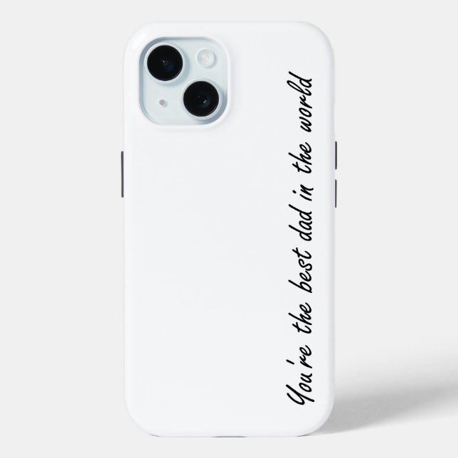 Funda De Case-Mate Para iPhone Eres el mejor papá del mundo - blanco - (Reverso )