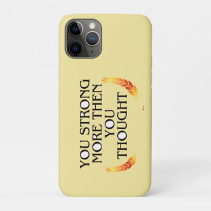 Funda Para iPhone 11 Pro Eres más fuerte de lo que piensas - Moti de oro el