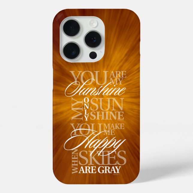 Funda De Case-Mate Para iPhone Eres mi estuche para iPhone Funda-Mate Sunshine (Reverso )