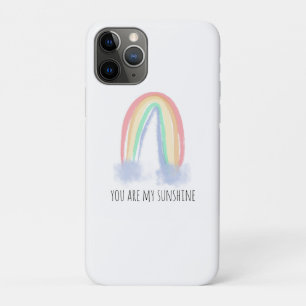 Funda Para iPhone 11 Pro Eres mi sol acuarela pintada arcoíris