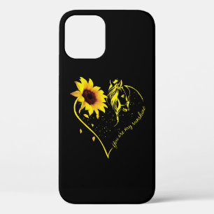 Funda Para iPhone 12 Eres Mi Sunshine Sunflower Y Mi Caballo