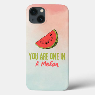Funda Para iPhone 13 Eres Uno En Una Fruta De Melón De Melón