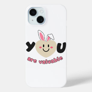 Funda Para iPhone 15 Eres Valioso Arte Motivacional - Corazón Adorable 