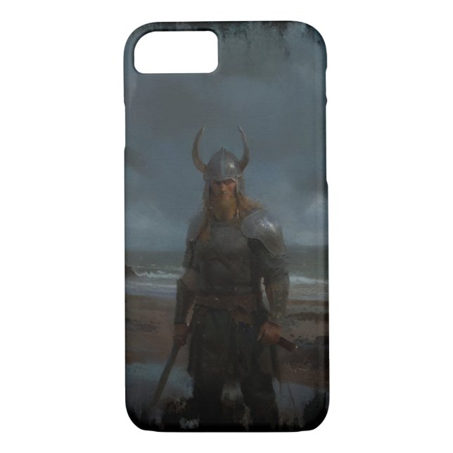 Funda De Case-Mate Para iPhone Erik, el héroe vikinés rojo (Reverso)