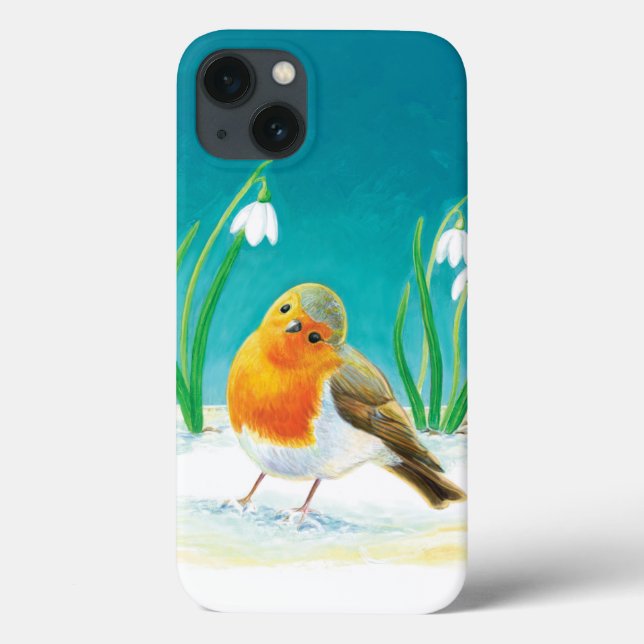 Funda De Case-Mate Para iPhone Erithacus rubecula (Reverso)
