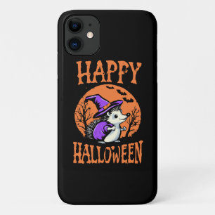 Funda Para iPhone 11 Erizo de Halloween Feliz Bruja