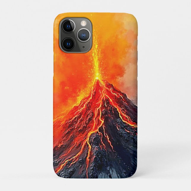 Funda De Case-Mate Para iPhone Erupción Volcánica: Poder en Bruto (Reverso)