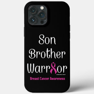 Funda Para iPhone 13 Pro Max Es Hermano Guerrero...Cáncer de Seno