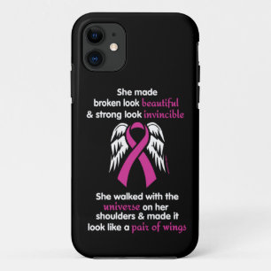 Funda Para iPhone 11 Es invencible/ella... Cáncer de mama
