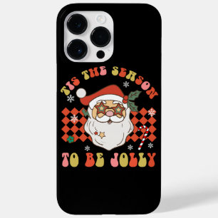 Funda Para iPhone 14 Pro Max De Case-Mate Es La Temporada Para Ser Alegre Navidad Santa Retr