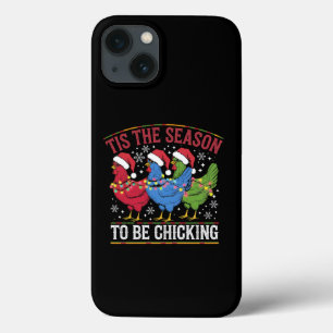 Funda Para iPhone 13 Es La Temporada Para Ser Pollito Navideño Pollo We