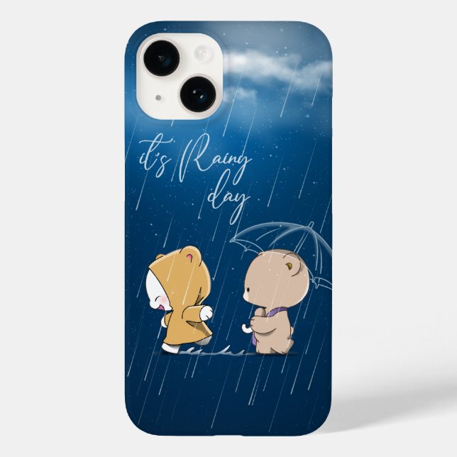 Funda De Case-Mate Para iPhone Es un día lluvioso |  (Reverso )