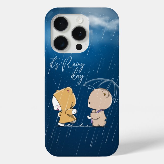 Funda De Case-Mate Para iPhone Es un día lluvioso |  (Reverso )