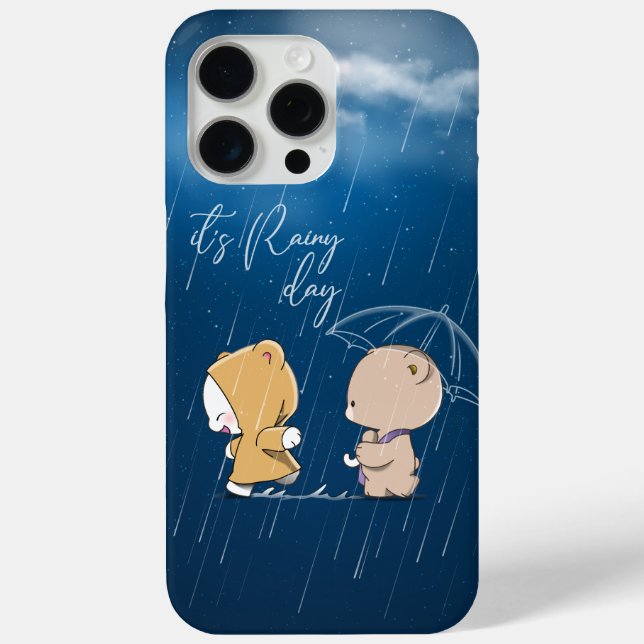Funda De Case-Mate Para iPhone Es un día lluvioso | (Reverso )