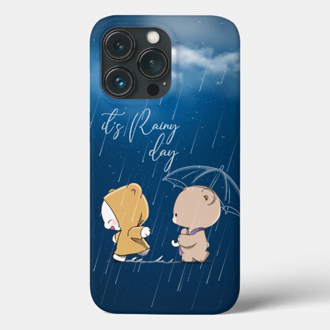 Funda De Case-Mate Para iPhone Es un día lluvioso |  (Reverso )