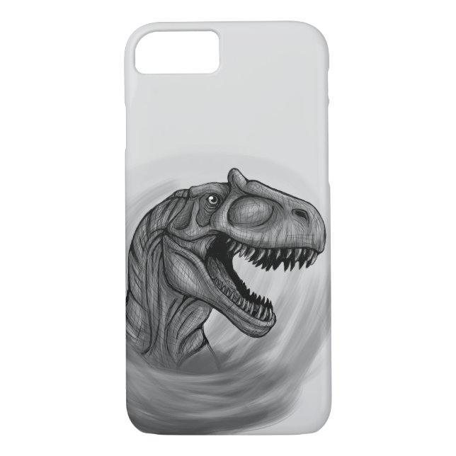 Funda De Case-Mate Para iPhone Esbozo de Allosauro (Reverso)