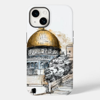 Funda Para iPhone 14 De Case-Mate Esbozo de la Cúpula de la Roca - Palestina