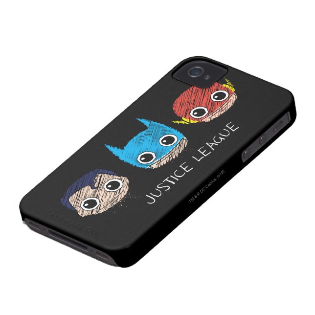 Funda De Case-Mate Para iPhone Esbozo de la Liga de la Justicia Mini (Abajo)