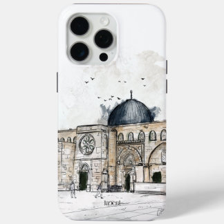 Funda Para iPhone 15 Pro Max Esbozo de Masjid Al Aqsa - Palestina libre