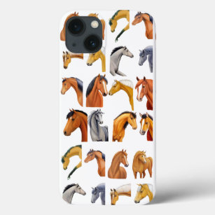 Funda Para iPhone 13 Esbozos de caballos