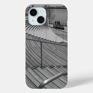 Funda Para iPhone 15 Escala de grises de la escalera de la marina