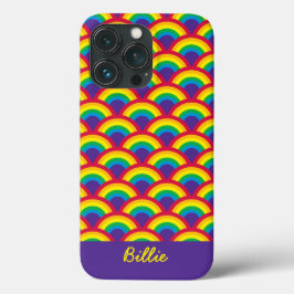Funda Para iPhone 13 Pro Escala de sirenas arcoiris
