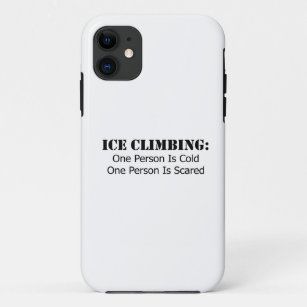 Funda Para iPhone 11 Escalada de hielo - Frío, asustado