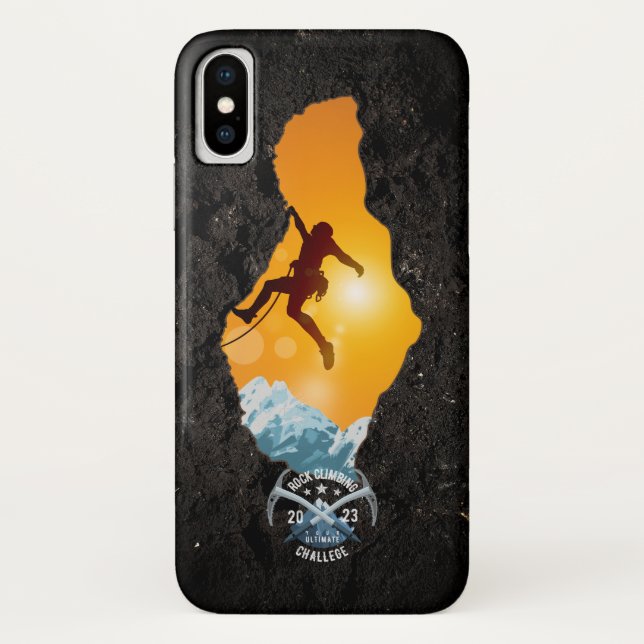 Funda De Case-Mate Para iPhone Escalada de rock | (Reverso)