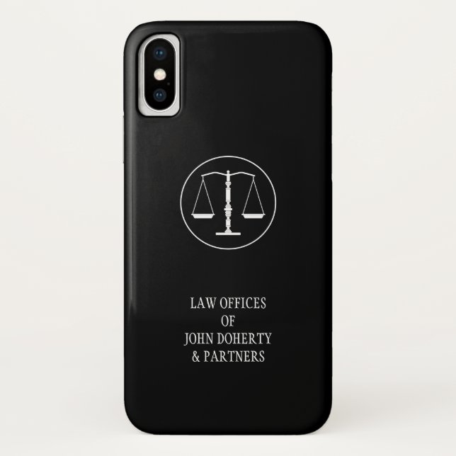 Funda De Case-Mate Para iPhone Escalas de justicia (Reverso)