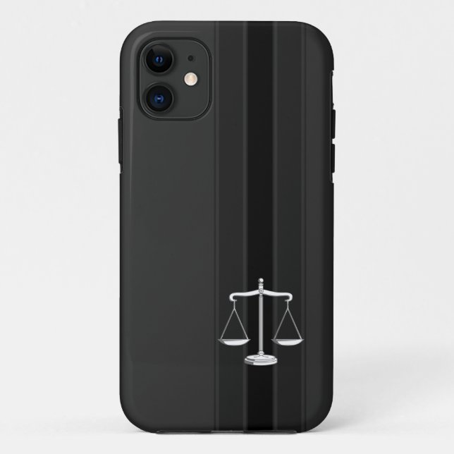 Funda De Case-Mate Para iPhone Escalas de la justicia (Reverso)