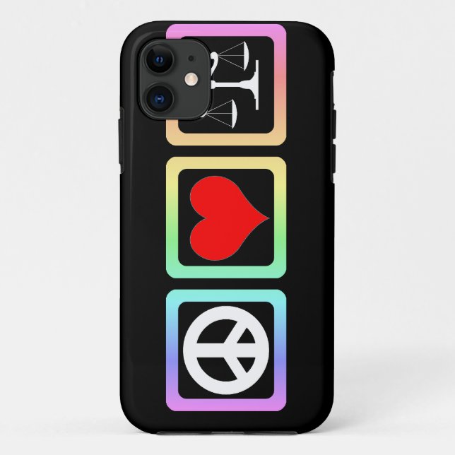 Funda De Case-Mate Para iPhone escalas de la justicia (Reverso)